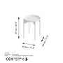 Hanah Home Mesa de Centro Shb-002-C Blanca